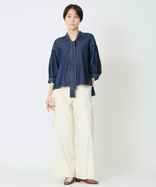 5ozデニムブラウス