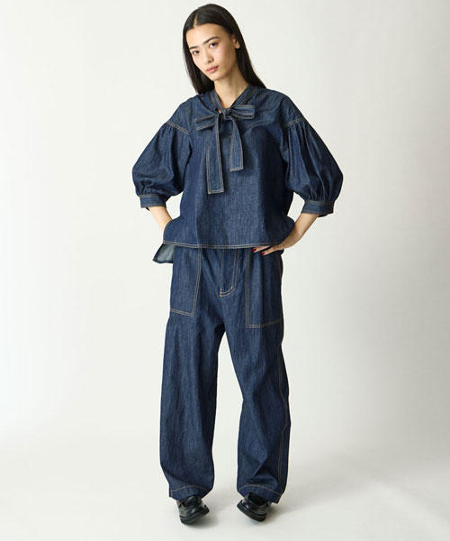 5ozデニムブラウス