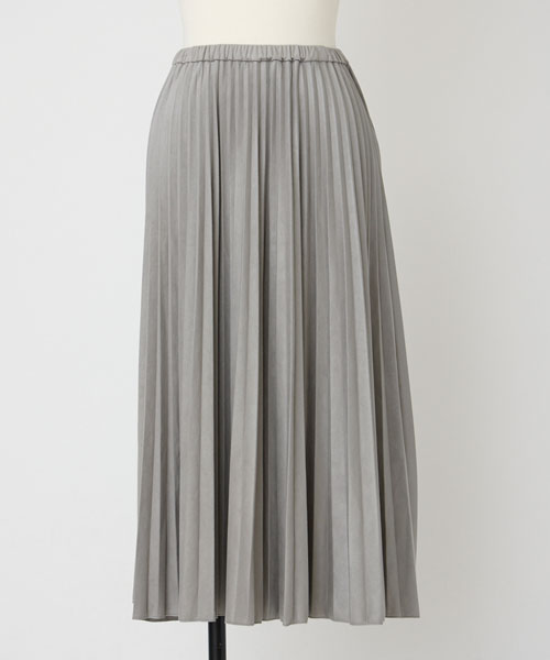 フェイクスエードプリーツスカート
