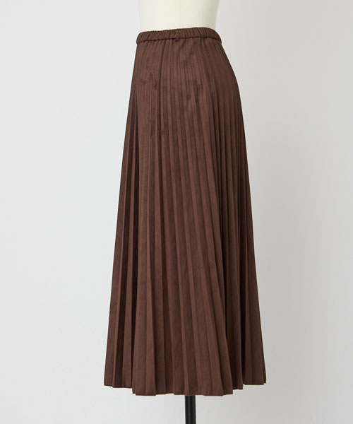 フェイクスエードプリーツスカート