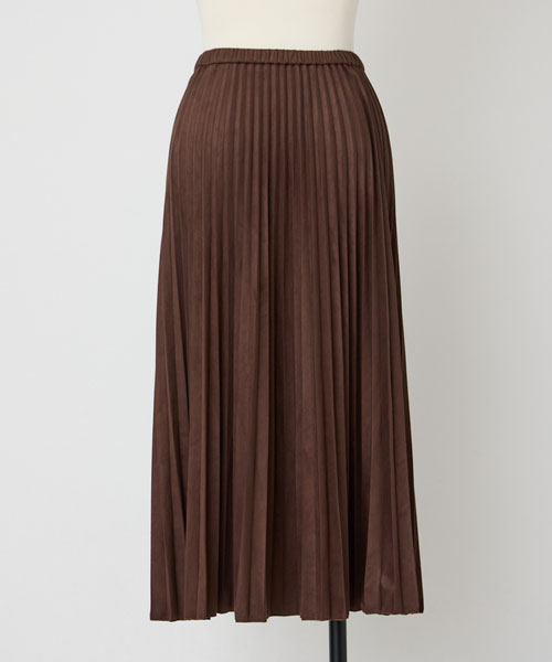 フェイクスエードプリーツスカート