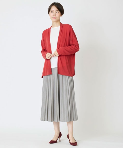 カシミヤシルクシアージャージカーディガン