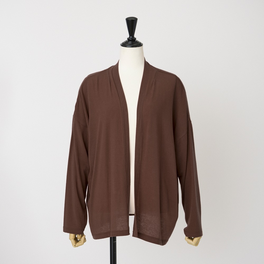 カシミヤシルクシアージャージカーディガン