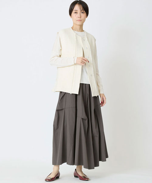 キュプラブレンドクルーネック