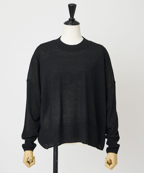 キュプラブレンドクルーネック