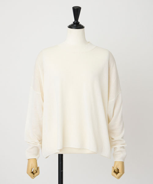 キュプラブレンドクルーネック