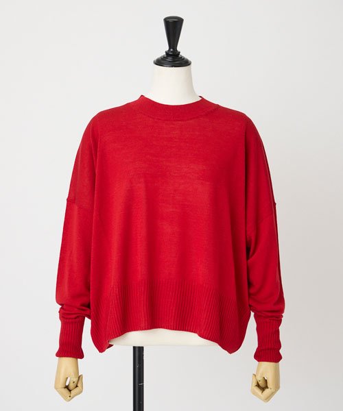 キュプラブレンドクルーネック