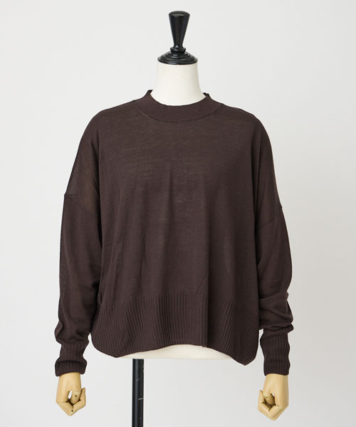 キュプラブレンドクルーネック