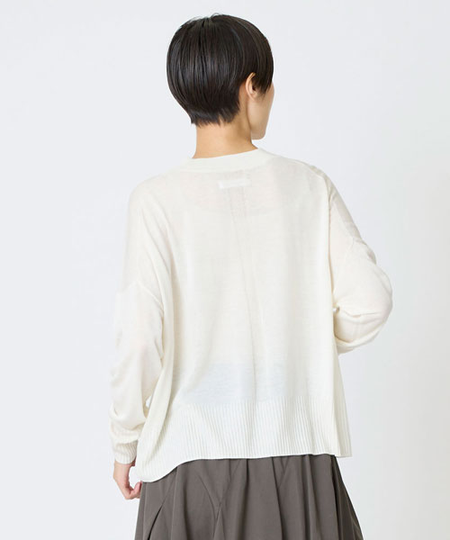 キュプラブレンドクルーネック