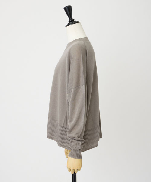 キュプラブレンドクルーネック