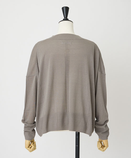 キュプラブレンドクルーネック