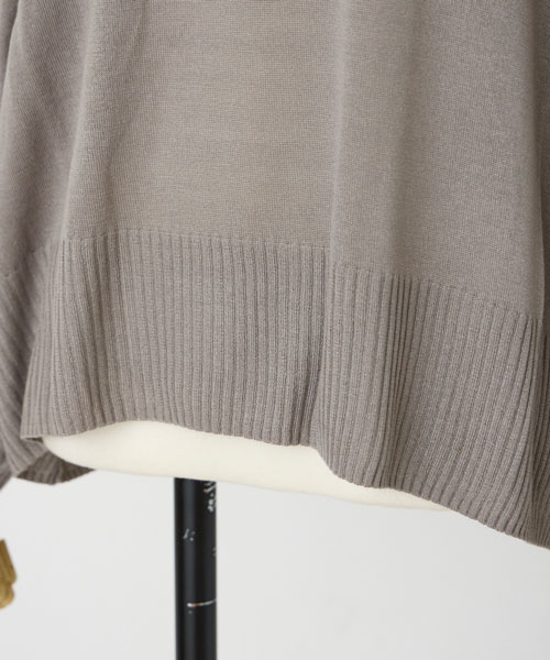 キュプラブレンドクルーネック