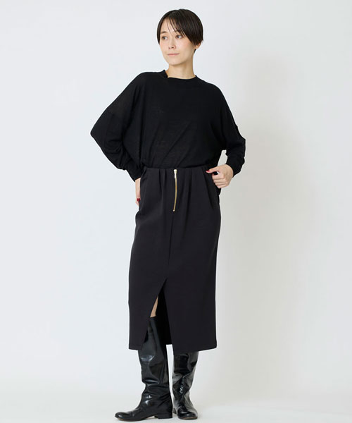 キュプラブレンドクルーネック