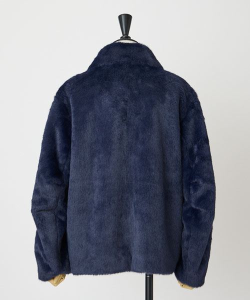 フェイクファーショートコート