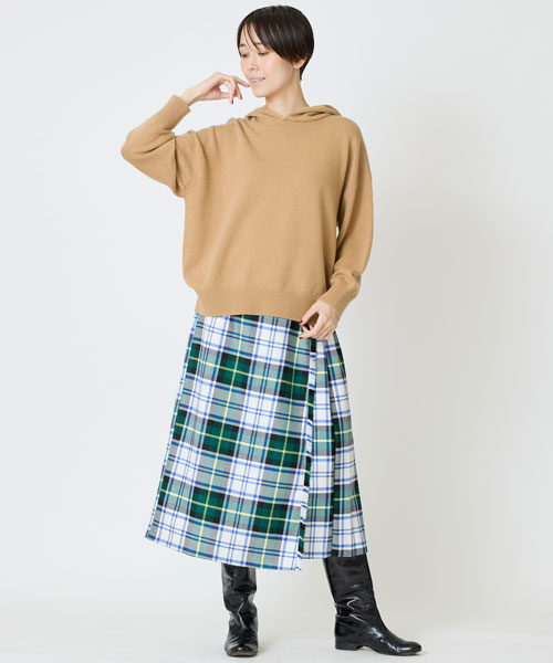 タータンチェックスカート【11/5以降お届け】