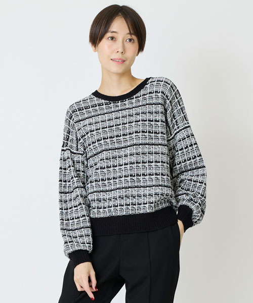 ニットツイードプルオーバー