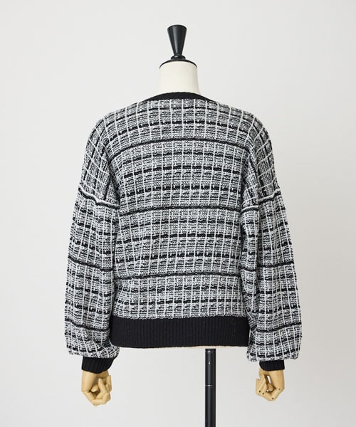 ニットツイードプルオーバー