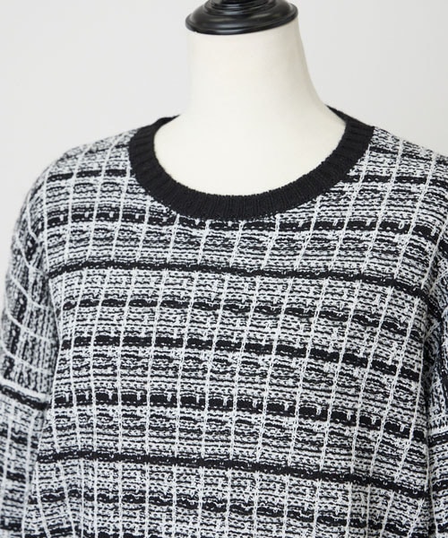 ニットツイードプルオーバー