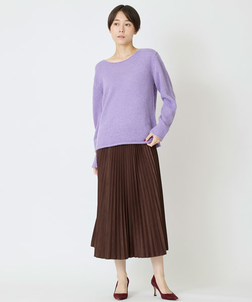 ミックスヤーンニットプルオーバー