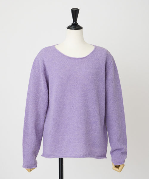 ミックスヤーンニットプルオーバー