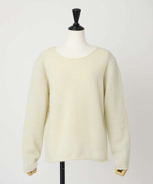 ミックスヤーンニットプルオーバー