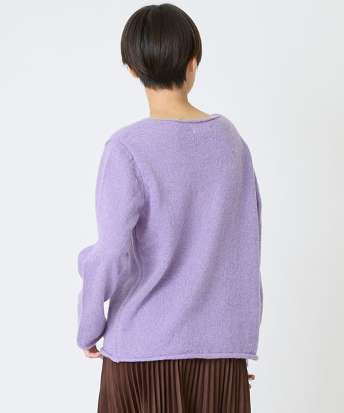 ミックスヤーンニットプルオーバー