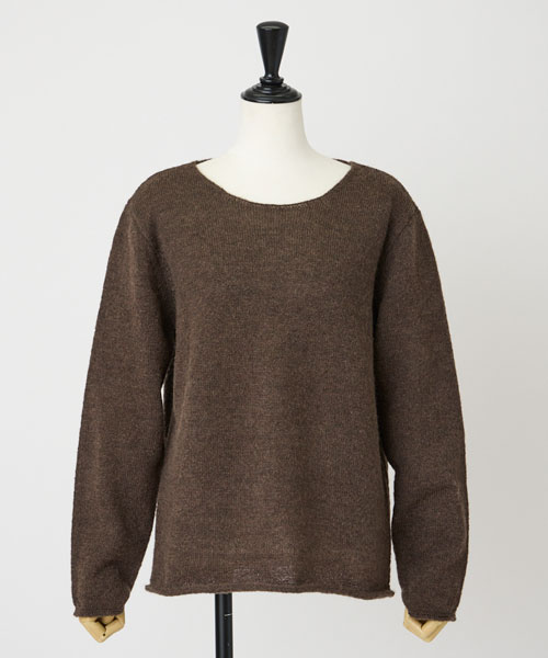 ミックスヤーンニットプルオーバー