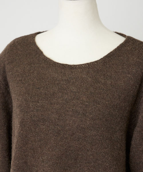 ミックスヤーンニットプルオーバー