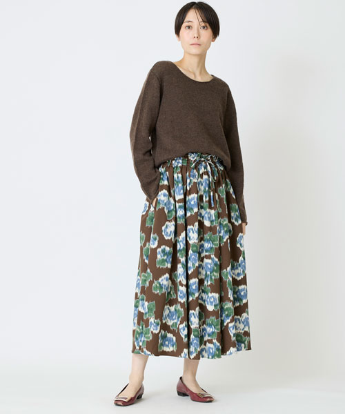 ミックスヤーンニットプルオーバー