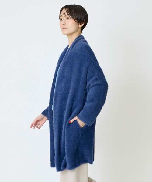 シャギーニットカーディガン