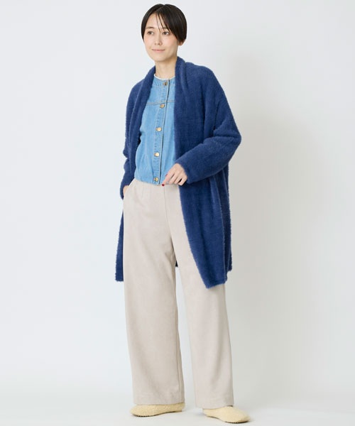 シャギーニットカーディガン