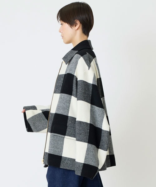 バッファローチェックブルゾン【11/12以降お届け】