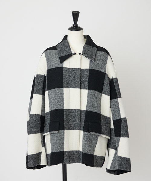 バッファローチェックブルゾン【11/12以降お届け】