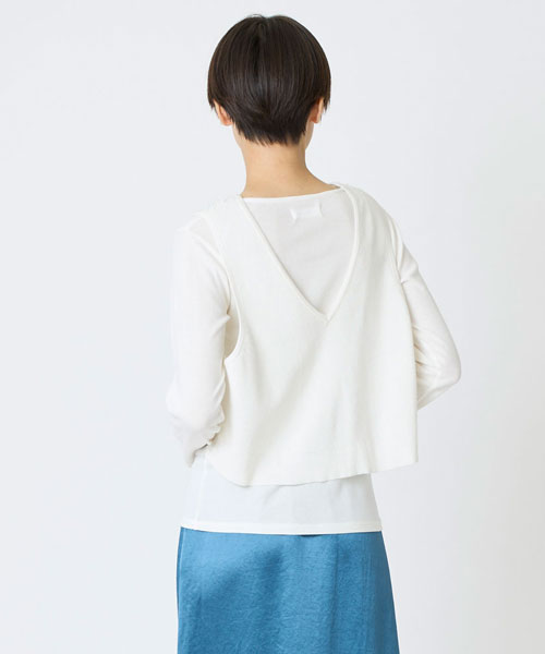 テープレース×ニットベスト