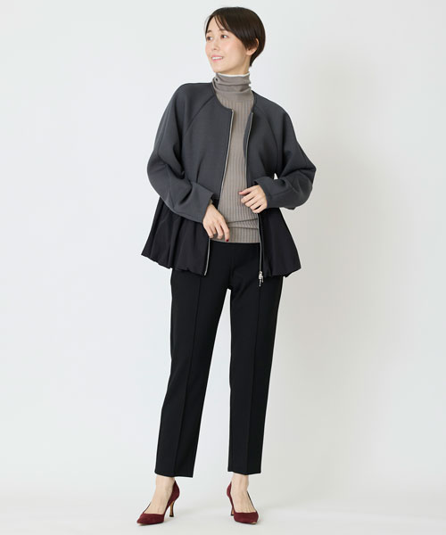 エアクッションジップアップブルゾン