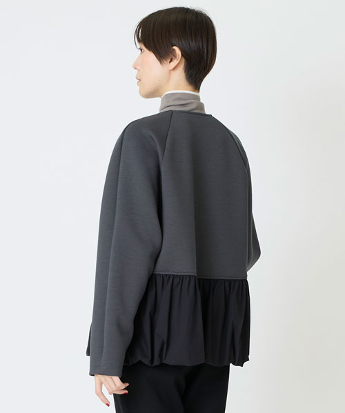 エアクッションジップアップブルゾン