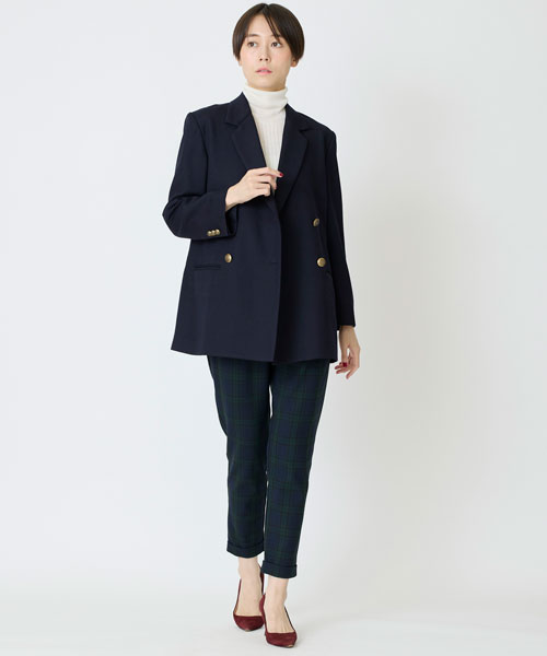 オフティナ2WAY裏起毛チェックパンツ【10/22以降お届け】