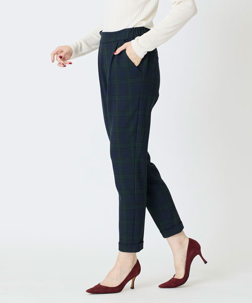 オフティナ2WAY裏起毛チェックパンツ【10/22以降お届け】