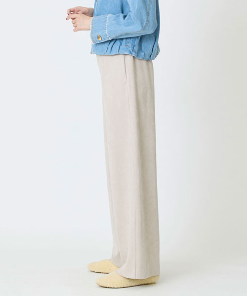 フェイクスエードワイドパンツ