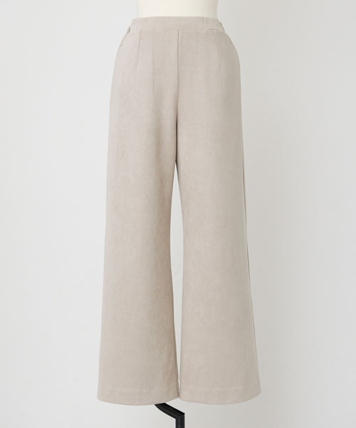 フェイクスエードワイドパンツ