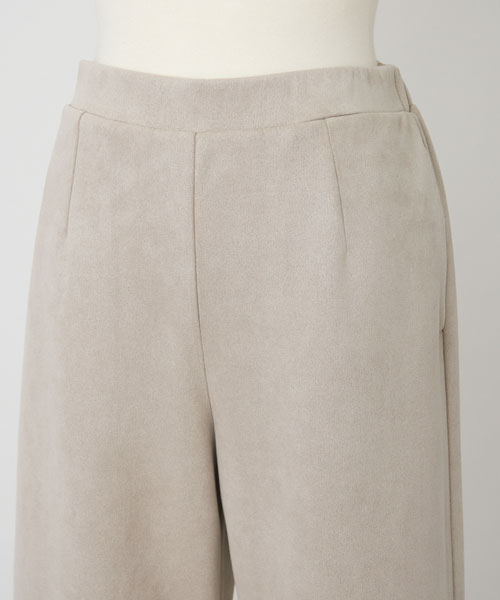 フェイクスエードワイドパンツ
