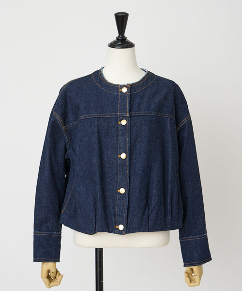 デニムブルゾン