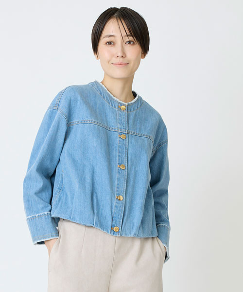デニムブルゾン
