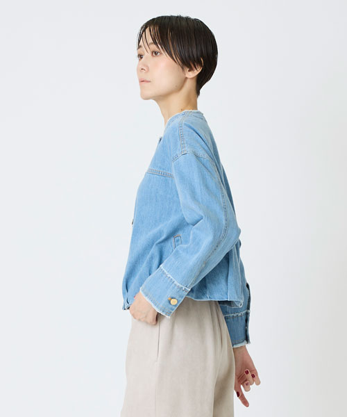 デニムブルゾン