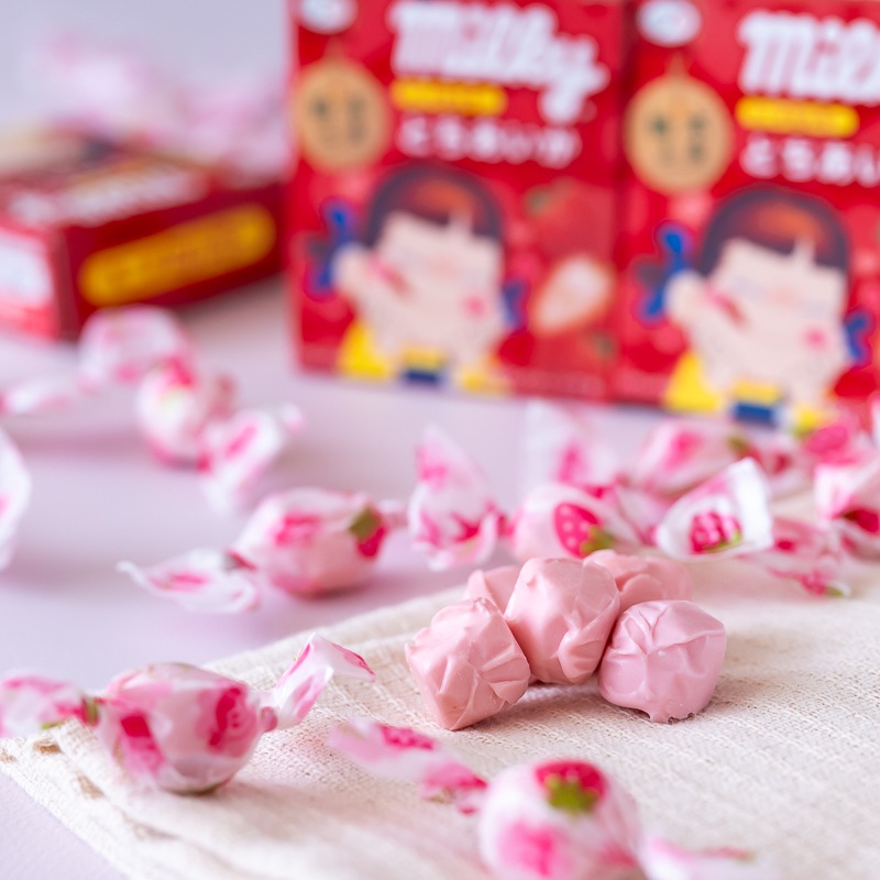 不二家 ミルキー とちあいか 苺 6箱入