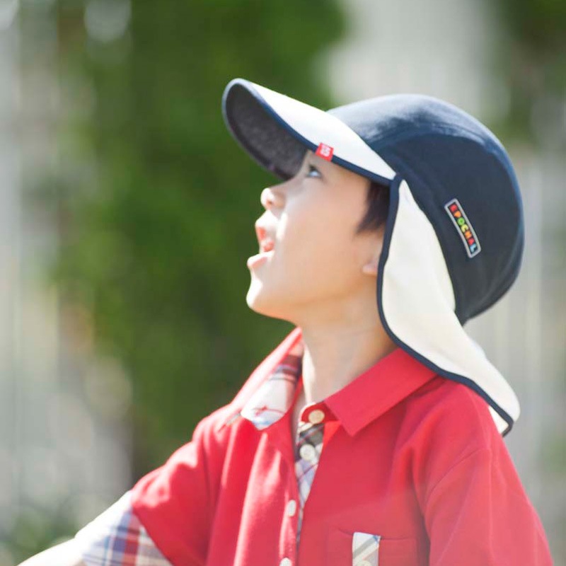 UVカット帽子　蚊よけ(カヤリヒノキ）フラップ帽子　エポカル　紫外線対策