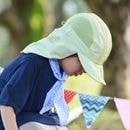 汗かきキッズのお散歩におすすめ　ライトウエイト　サマーフラップ帽子　紫外線対策　UVカット帽子