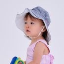 サイズ調整ラクラク！　ＵＶカットフラワーハット　子供用　紫外線対策用