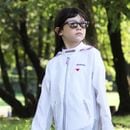 【日焼け対策＆日陰の心地よさ】　サンブロックＵＶメッシュパーカー　ホワイト　UVカットアウター