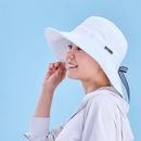 UVカットノーブルハット　ホワイト　UVカット率99％以上のつばの広い深くかぶれるUVカット帽子